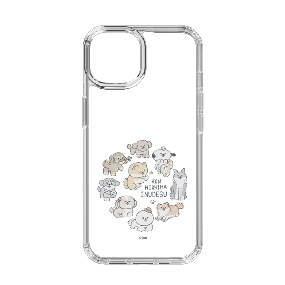 Slim Protection Case［ Hello, It's Dog - All Together - Clear ］