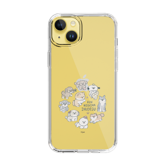 Slim Protection Case［ Hello, It's Dog - All Together - Clear ］