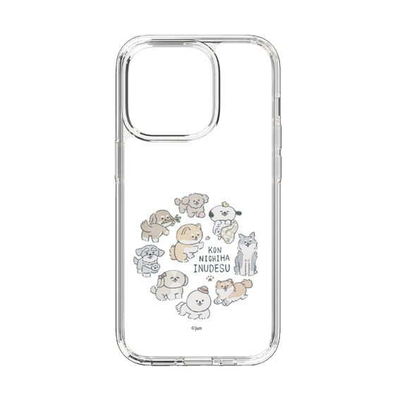 Slim Protection Case［ Hello, It's Dog - All Together - Clear ］