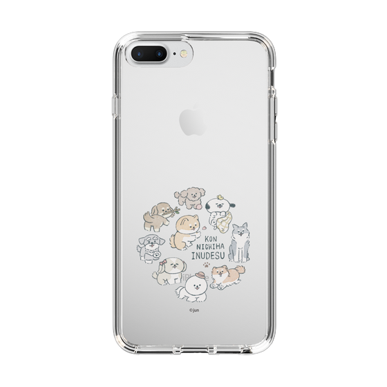Slim Protection Case［ Hello, It's Dog - All Together - Clear ］