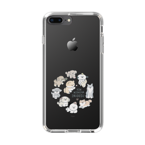 Slim Protection Case［ Hello, It's Dog - All Together - Clear ］
