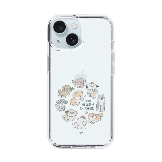 Slim Protection Case［ Hello, It's Dog - All Together - Clear ］