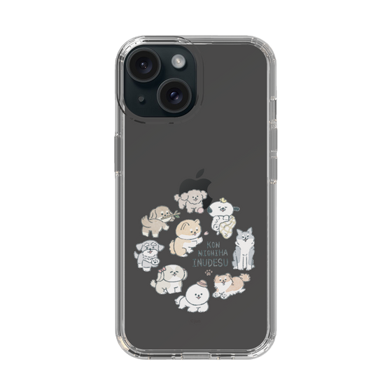 Slim Protection Case［ Hello, It's Dog - All Together - Clear ］