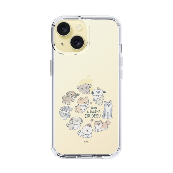 Slim Protection Case［ Hello, It's Dog - All Together - Clear ］