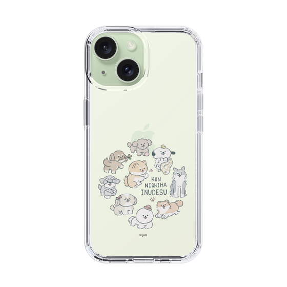 Slim Protection Case［ Hello, It's Dog - All Together - Clear ］