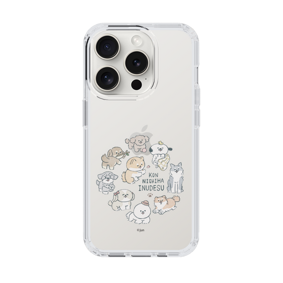 Slim Protection Case［ Hello, It's Dog - All Together - Clear ］