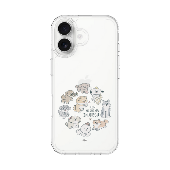 Slim Protection Case［ Hello, It's Dog - All Together - Clear ］