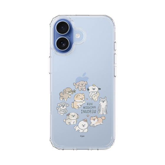 Slim Protection Case［ Hello, It's Dog - All Together - Clear ］
