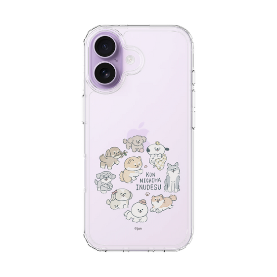 Slim Protection Case［ Hello, It's Dog - All Together - Clear ］