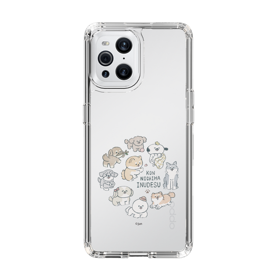 Slim Protection Case［ Hello, It's Dog - All Together - Clear ］