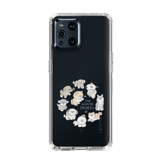 Slim Protection Case［ Hello, It's Dog - All Together - Clear ］