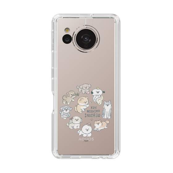 Slim Protection Case［ Hello, It's Dog - All Together - Clear ］