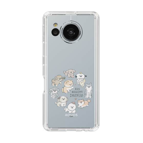 Slim Protection Case［ Hello, It's Dog - All Together - Clear ］