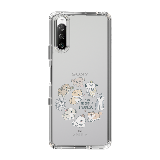 Slim Protection Case［ Hello, It's Dog - All Together - Clear ］