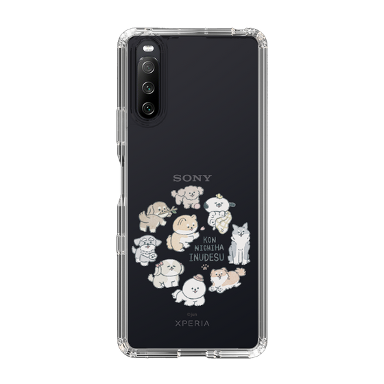 Slim Protection Case［ Hello, It's Dog - All Together - Clear ］