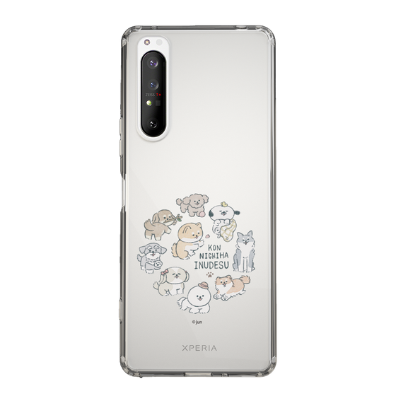Slim Protection Case［ Hello, It's Dog - All Together - Clear ］