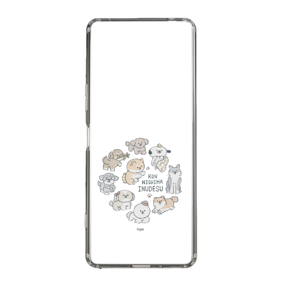 Slim Protection Case［ Hello, It's Dog - All Together - Clear ］