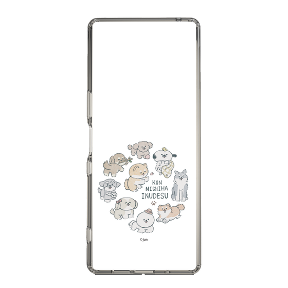 Slim Protection Case［ Hello, It's Dog - All Together - Clear ］