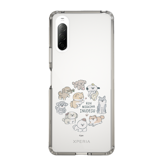 Slim Protection Case［ Hello, It's Dog - All Together - Clear ］