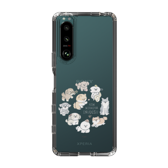 Slim Protection Case［ Hello, It's Dog - All Together - Clear ］