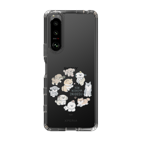 Slim Protection Case［ Hello, It's Dog - All Together - Clear ］
