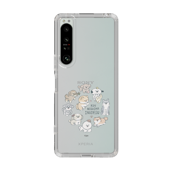 Slim Protection Case［ Hello, It's Dog - All Together - Clear ］