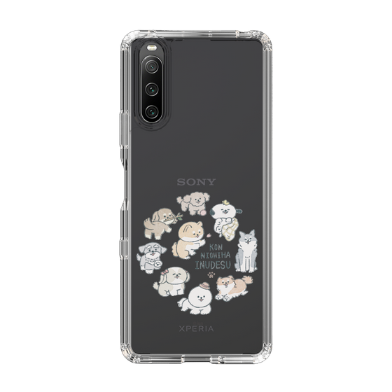 Slim Protection Case［ Hello, It's Dog - All Together - Clear ］