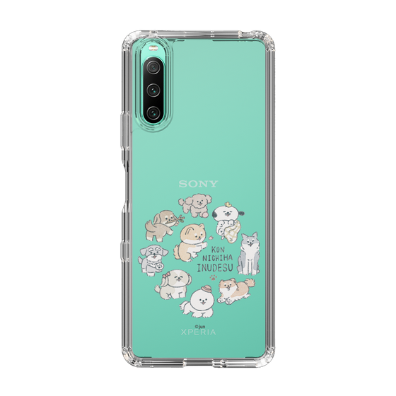 Slim Protection Case［ Hello, It's Dog - All Together - Clear ］