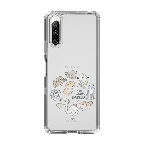Slim Protection Case［ Hello, It's Dog - All Together - Clear ］