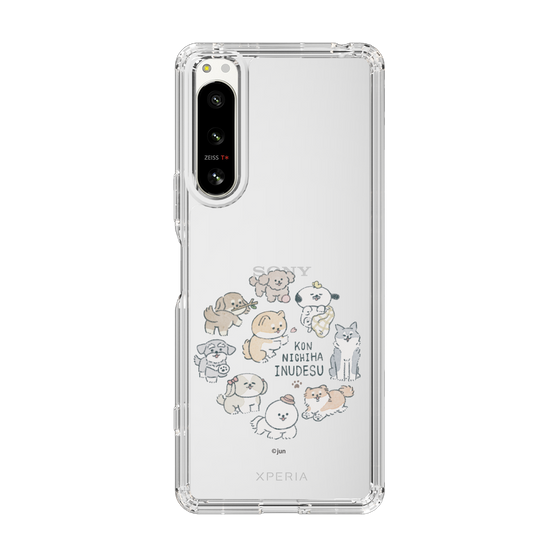 Slim Protection Case［ Hello, It's Dog - All Together - Clear ］