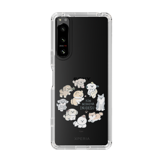 Slim Protection Case［ Hello, It's Dog - All Together - Clear ］
