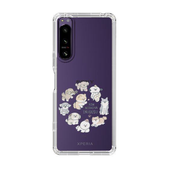 Slim Protection Case［ Hello, It's Dog - All Together - Clear ］