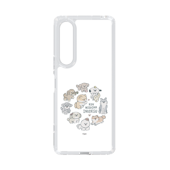 Slim Protection Case［ Hello, It's Dog - All Together - Clear ］