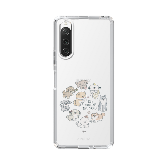 Slim Protection Case［ Hello, It's Dog - All Together - Clear ］