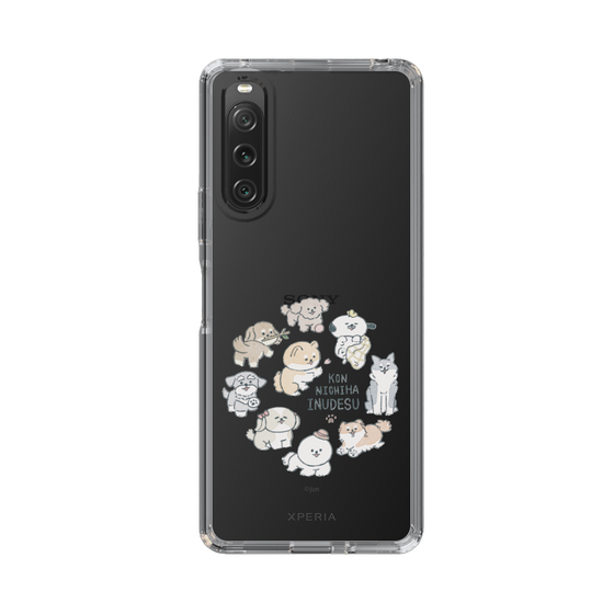 Slim Protection Case［ Hello, It's Dog - All Together - Clear ］