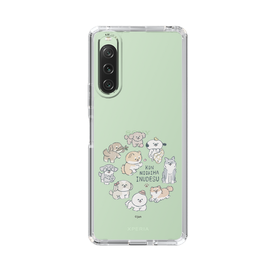 Slim Protection Case［ Hello, It's Dog - All Together - Clear ］