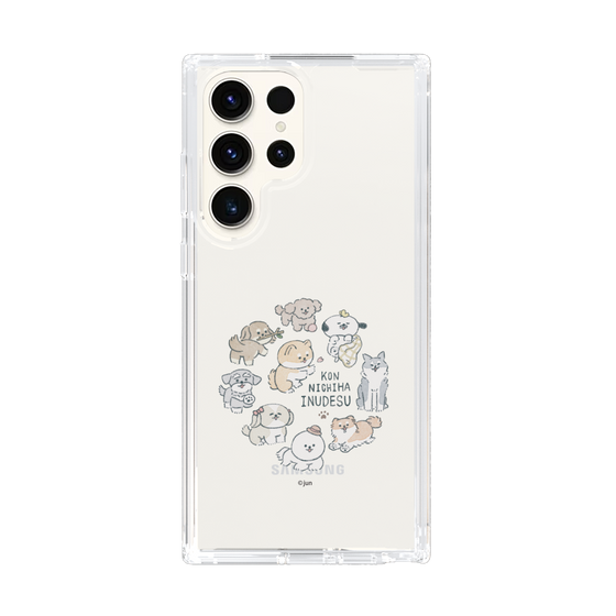 Slim Protection Case［ Hello, It's Dog - All Together - Clear ］
