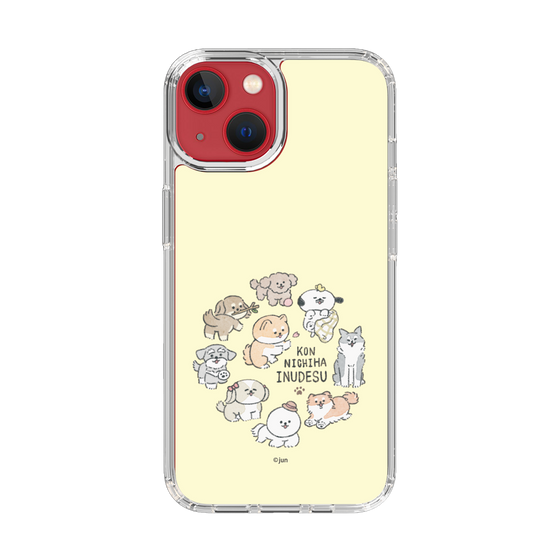 Slim Protection Case［ Hello, It's Dog - All Together - Beige ］
