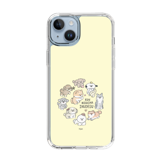 Slim Protection Case［ Hello, It's Dog - All Together - Beige ］
