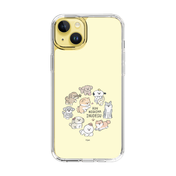 Slim Protection Case［ Hello, It's Dog - All Together - Beige ］
