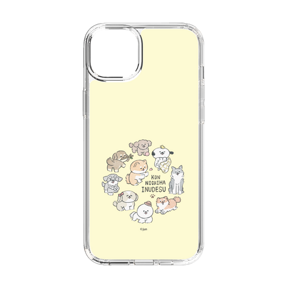 Slim Protection Case［ Hello, It's Dog - All Together - Beige ］