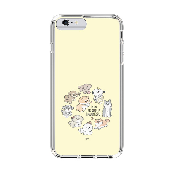 Slim Protection Case［ Hello, It's Dog - All Together - Beige ］