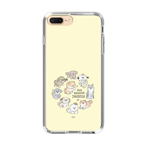 Slim Protection Case［ Hello, It's Dog - All Together - Beige ］
