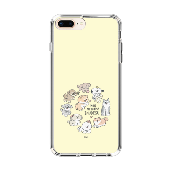 Slim Protection Case［ Hello, It's Dog - All Together - Beige ］
