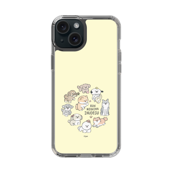 Slim Protection Case［ Hello, It's Dog - All Together - Beige ］