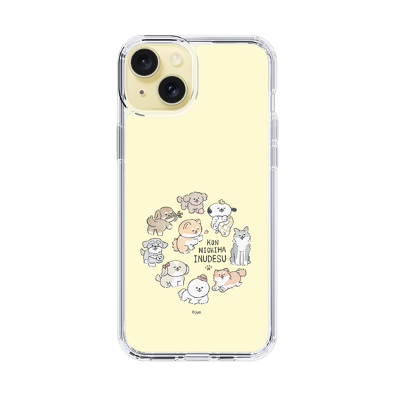 Slim Protection Case［ Hello, It's Dog - All Together - Beige ］