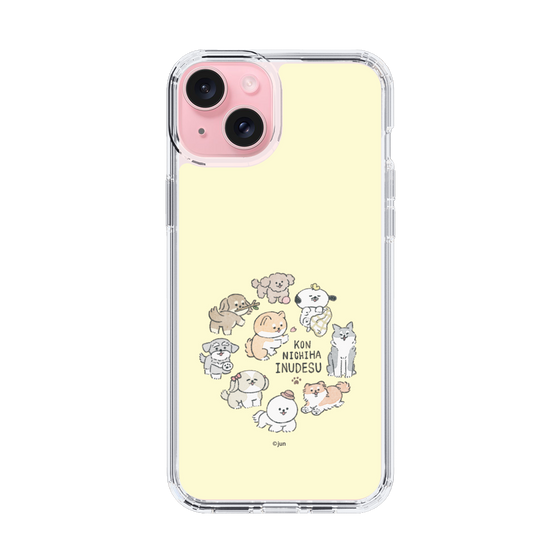Slim Protection Case［ Hello, It's Dog - All Together - Beige ］