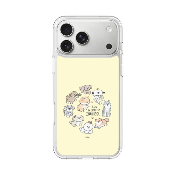Slim Protection Case［ Hello, It's Dog - All Together - Beige ］