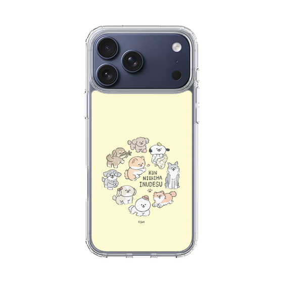 Slim Protection Case［ Hello, It's Dog - All Together - Beige ］