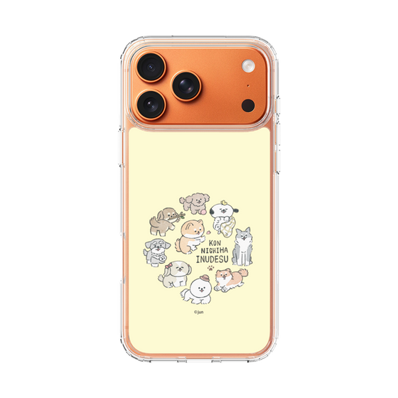 Slim Protection Case［ Hello, It's Dog - All Together - Beige ］